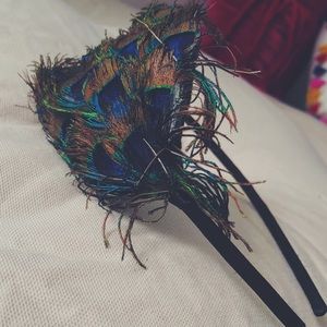 Peacock headband
